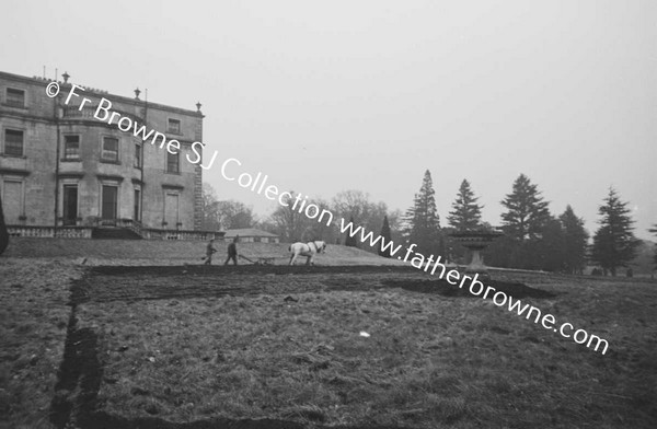 FIRST PLOUGHING OF GARDEN